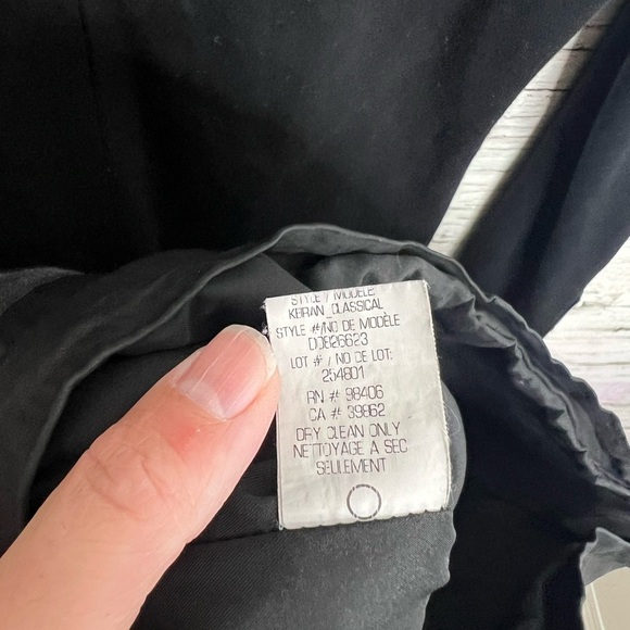 THEORY Black Keiran Classical Lambskin Leather Dress size xs - Picture 10 of 10